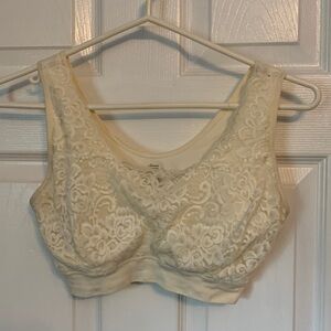 Nylon and lace bralette